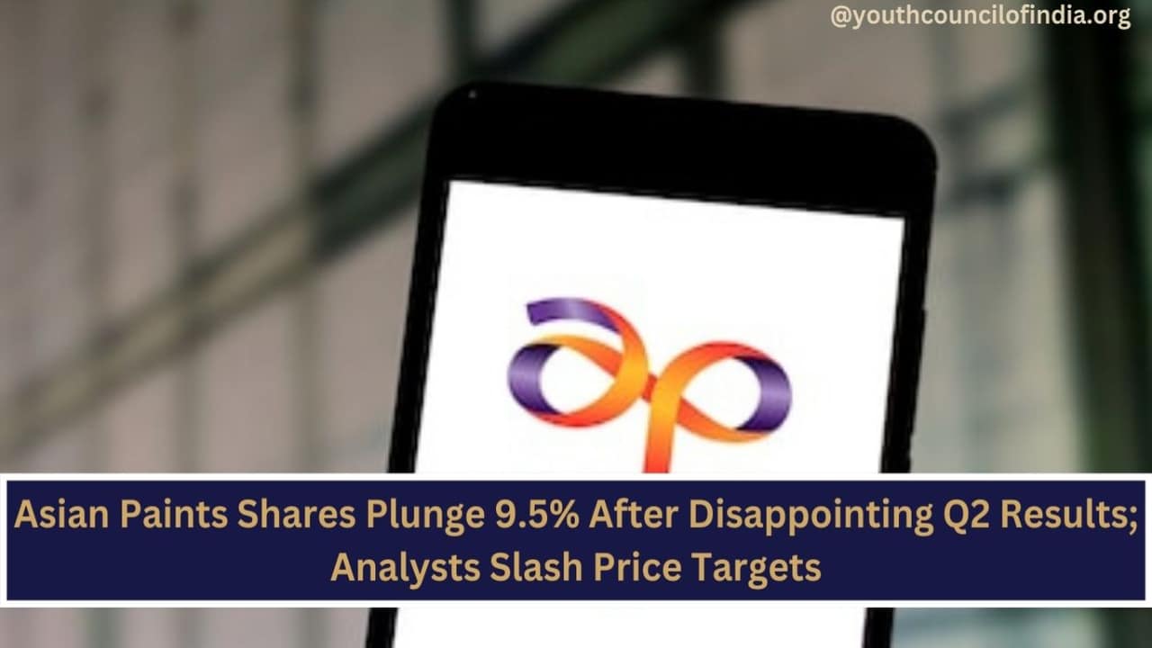 Asian Paints Shares Plunge 9.5% After Disappointing Q2 Results; Analysts Slash Price Targets